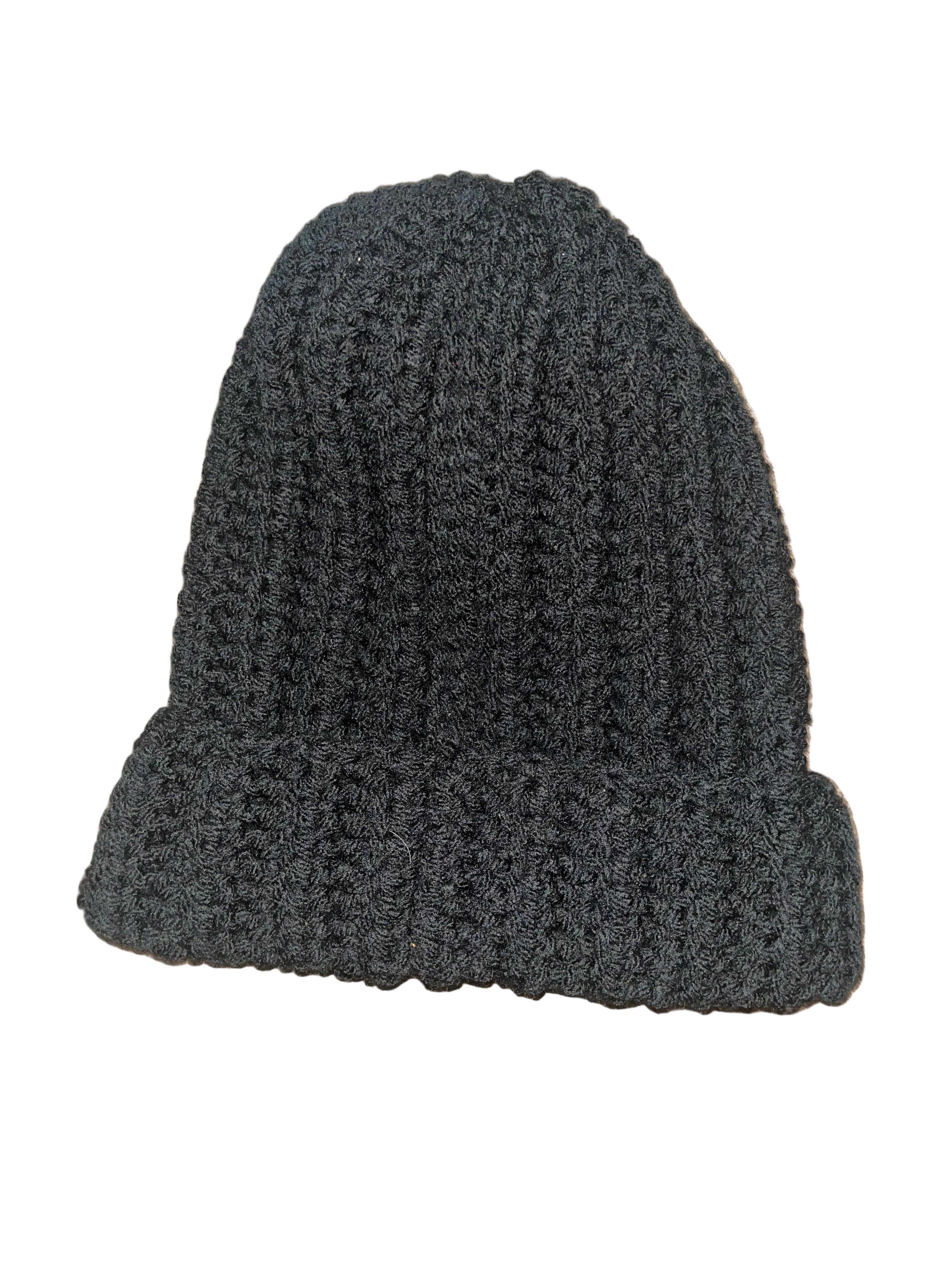 “Midnight Classic” Crochet Beanie – One of One