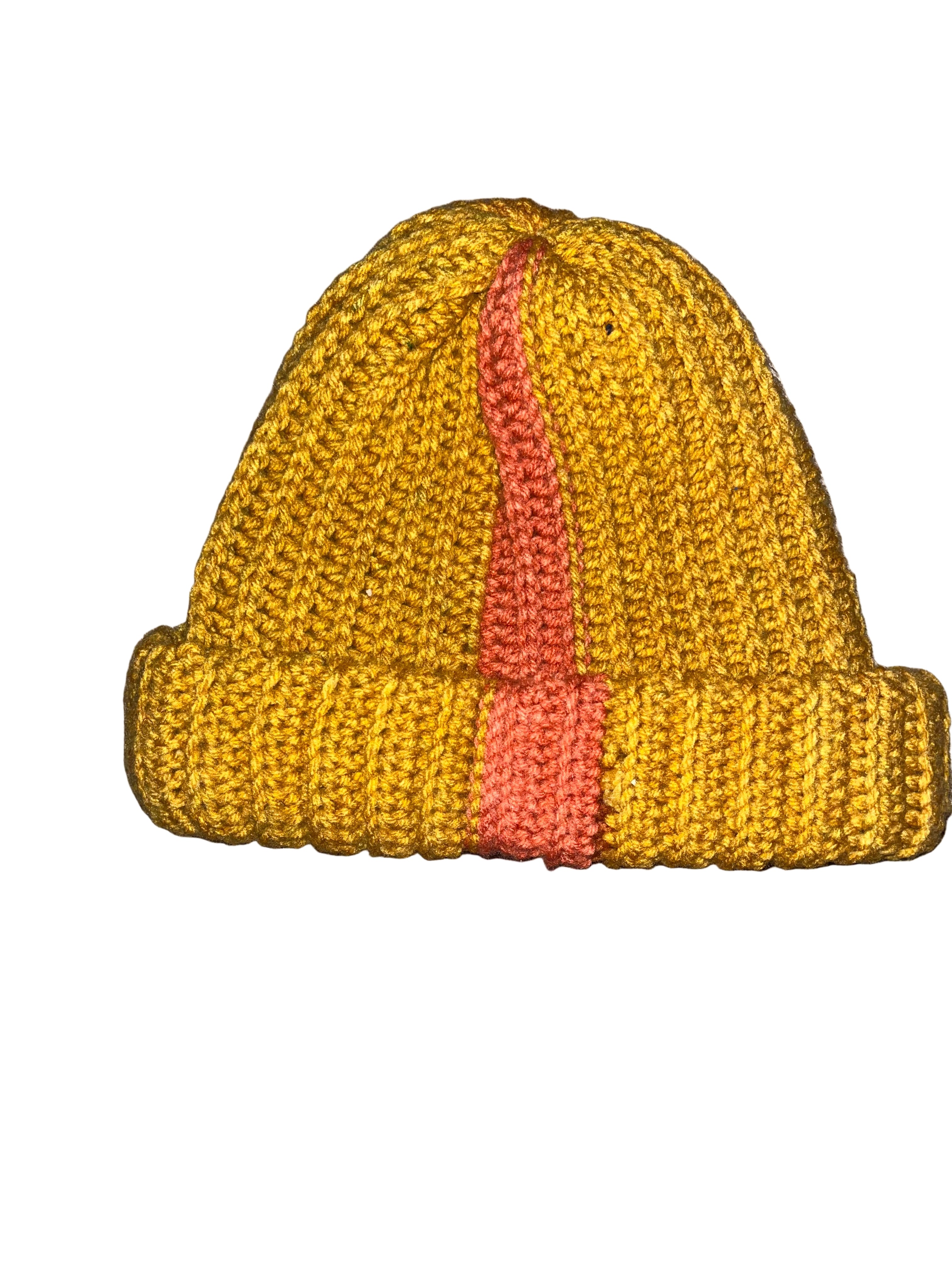 “Golden Stripe” Crochet Beanie – One of One