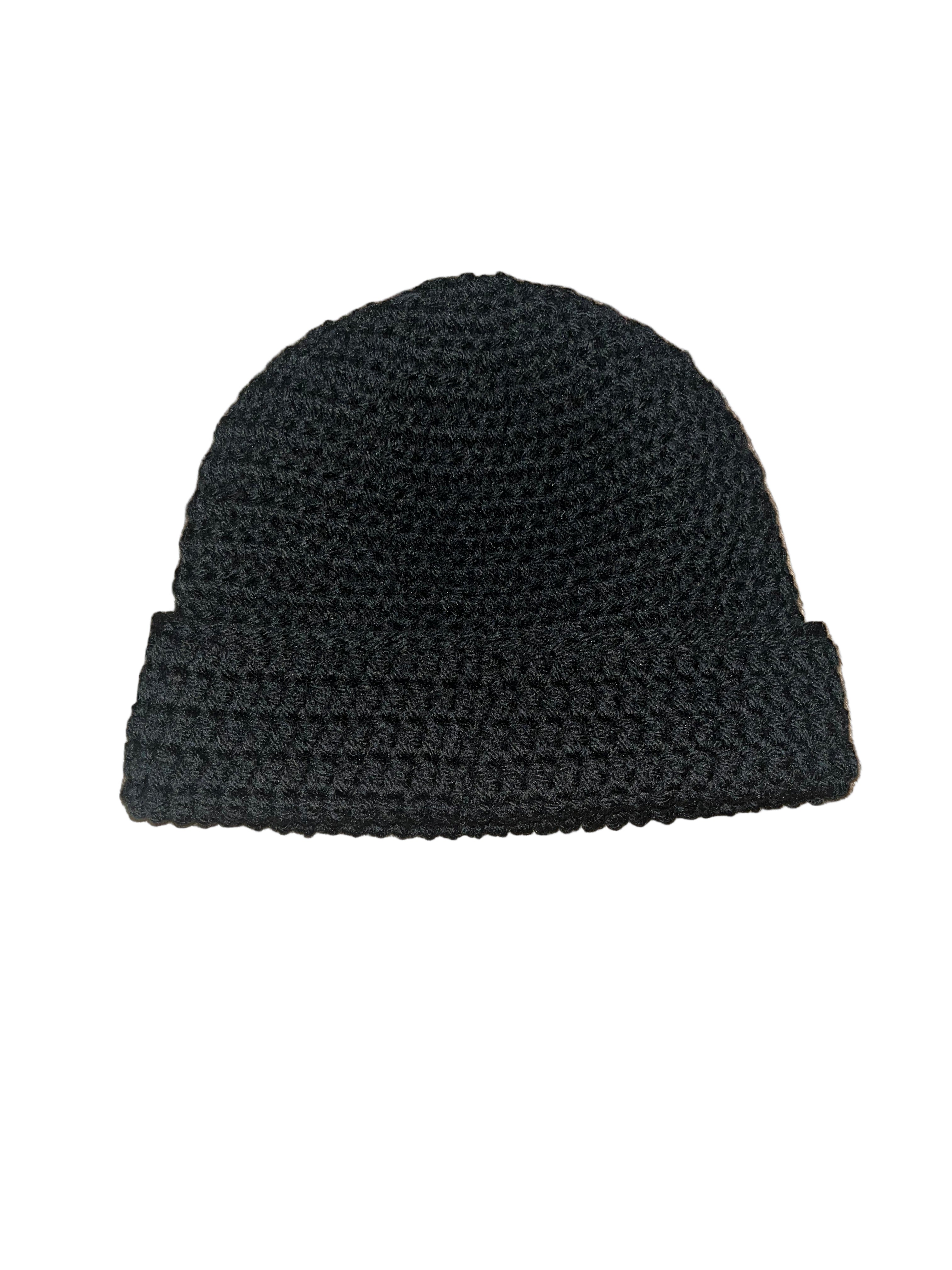 “Onyx Core” Crochet Beanie – One of One