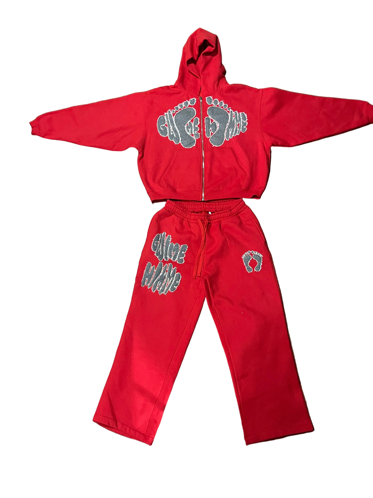 Gwomè Hommè Red Signature Tracksuit Set