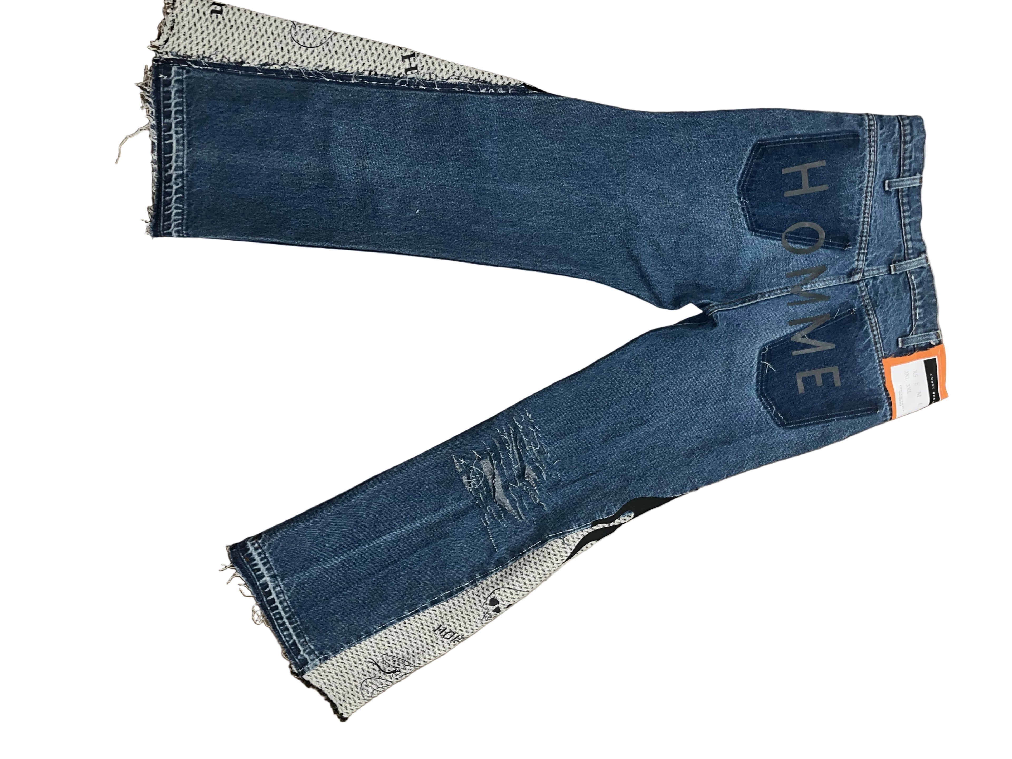 Gwomè Hommè “Reconstructed Flames” Denim – One-of-One