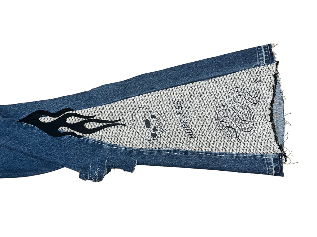 Gwomè Hommè “Reconstructed Flames” Denim – One-of-One