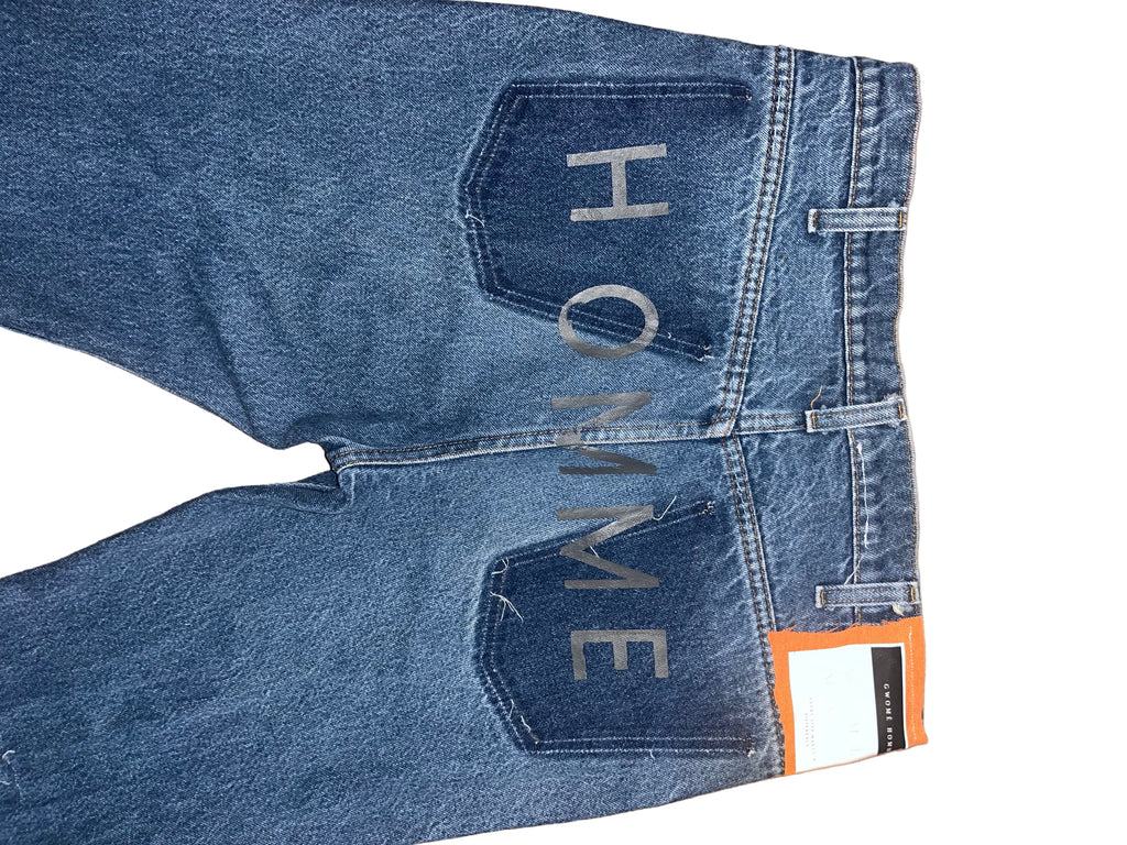 Gwomè Hommè “Reconstructed Flames” Denim – One-of-One