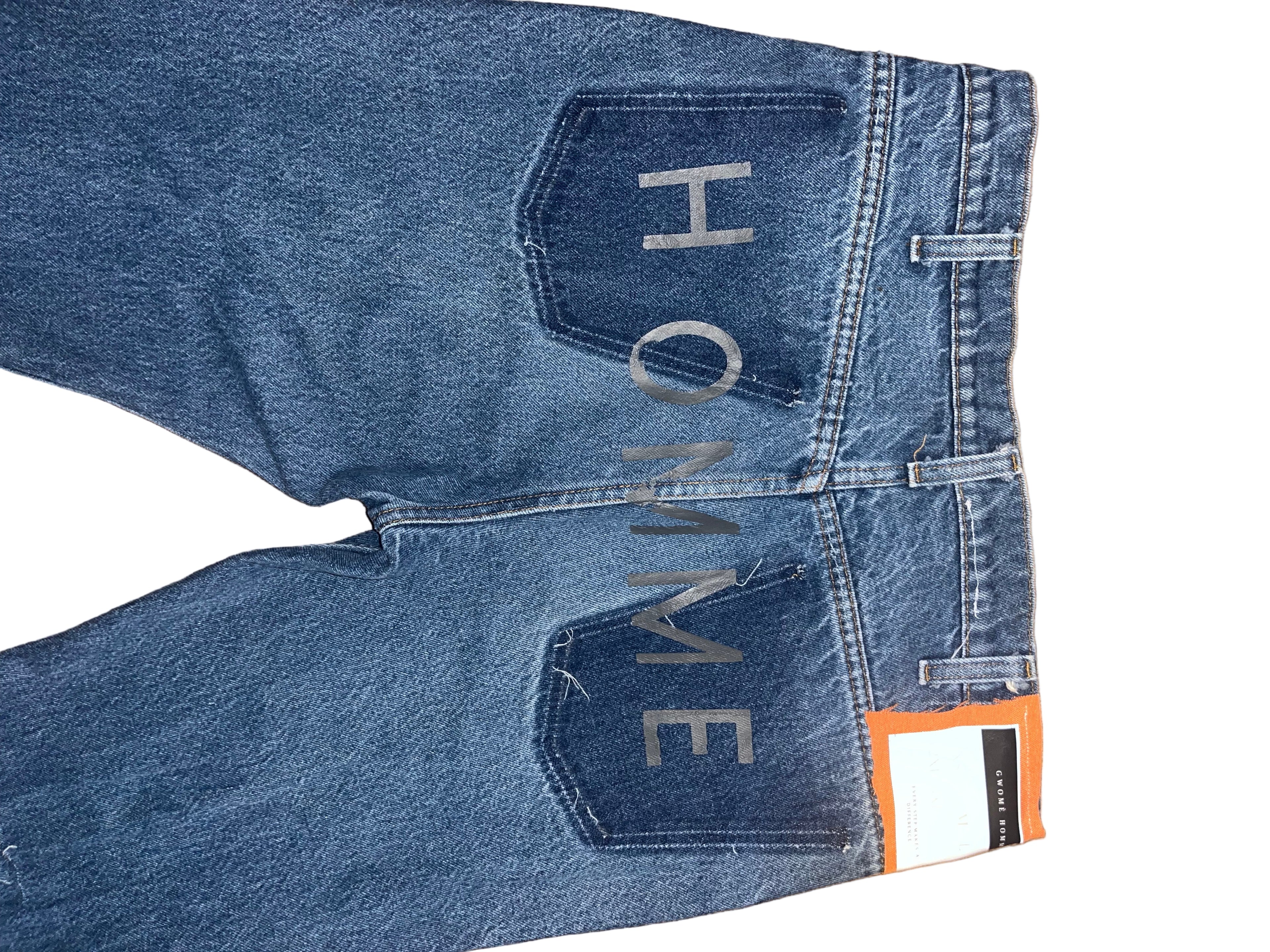 Gwomè Hommè “Reconstructed Flames” Denim – One-of-One
