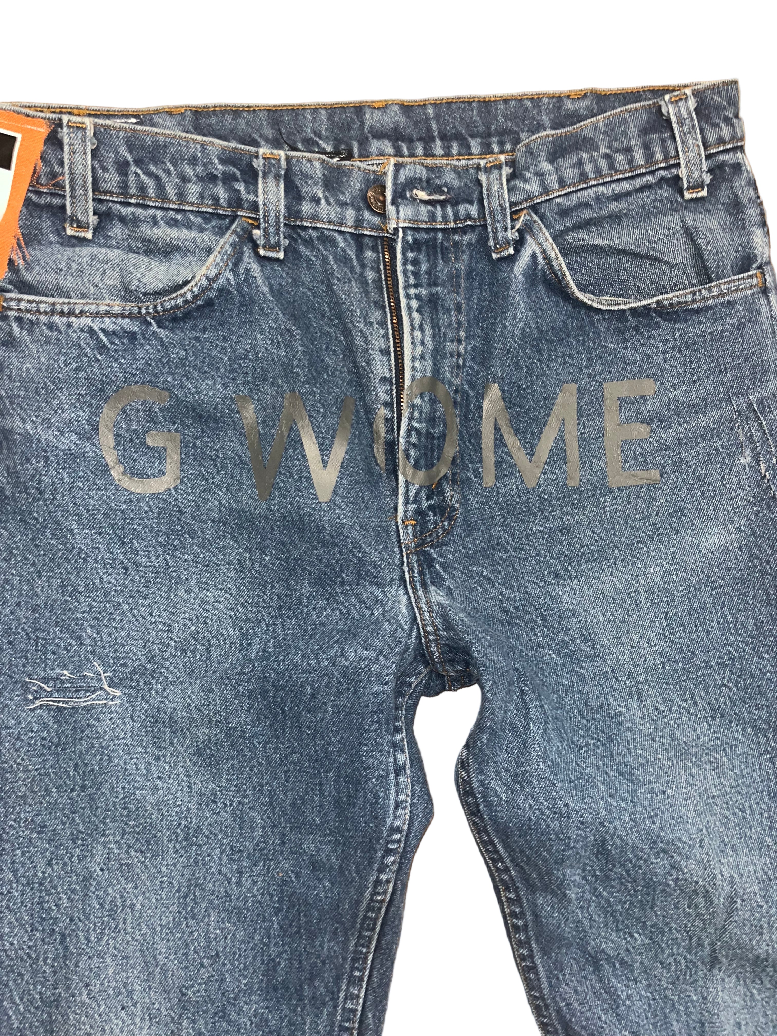 Gwomè Hommè “Reconstructed Flames” Denim – One-of-One
