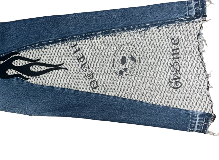 Gwomè Hommè “Reconstructed Flames” Denim – One-of-One