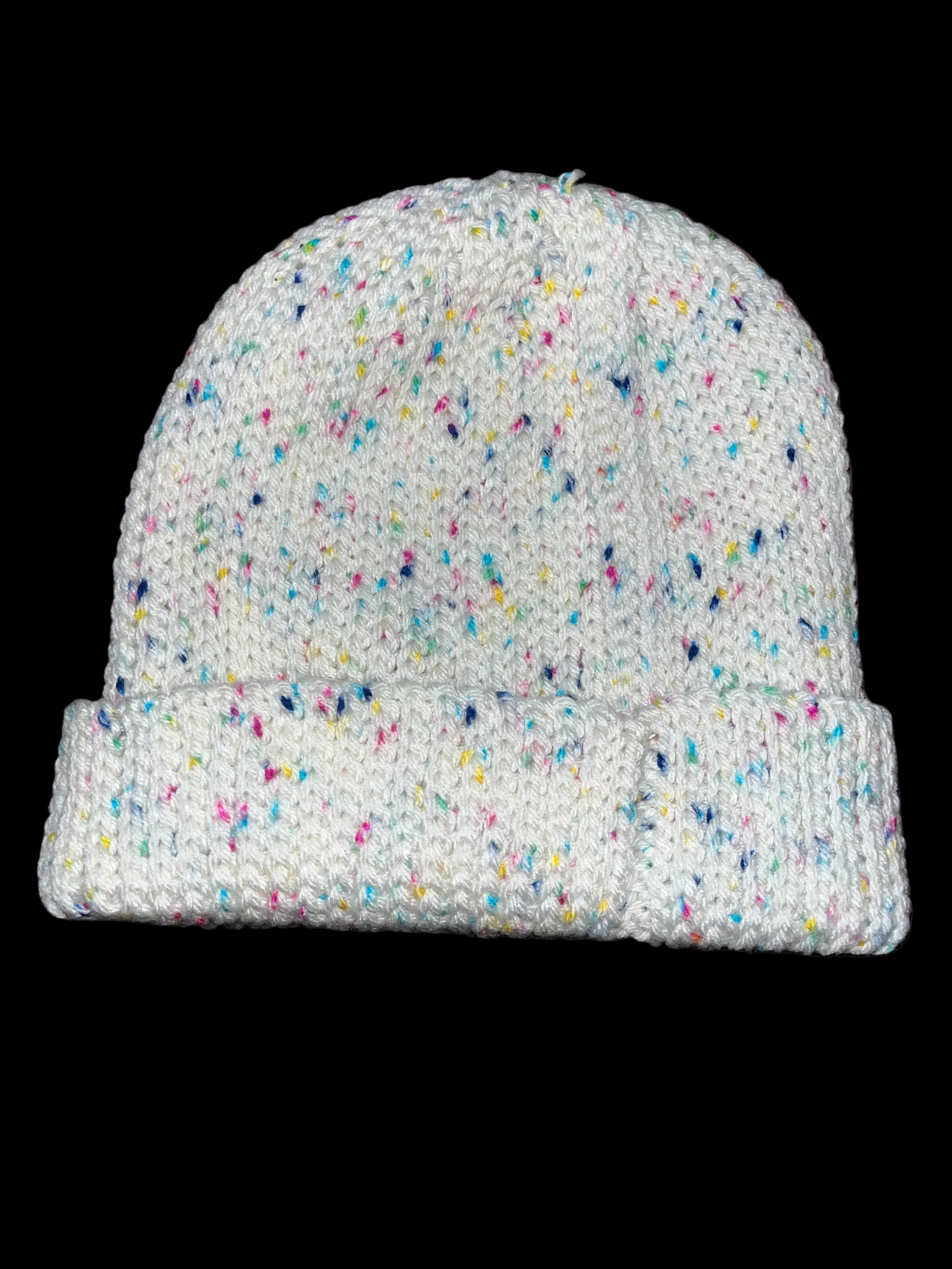 “Birthday Confetti” Crochet Beanie – One of One