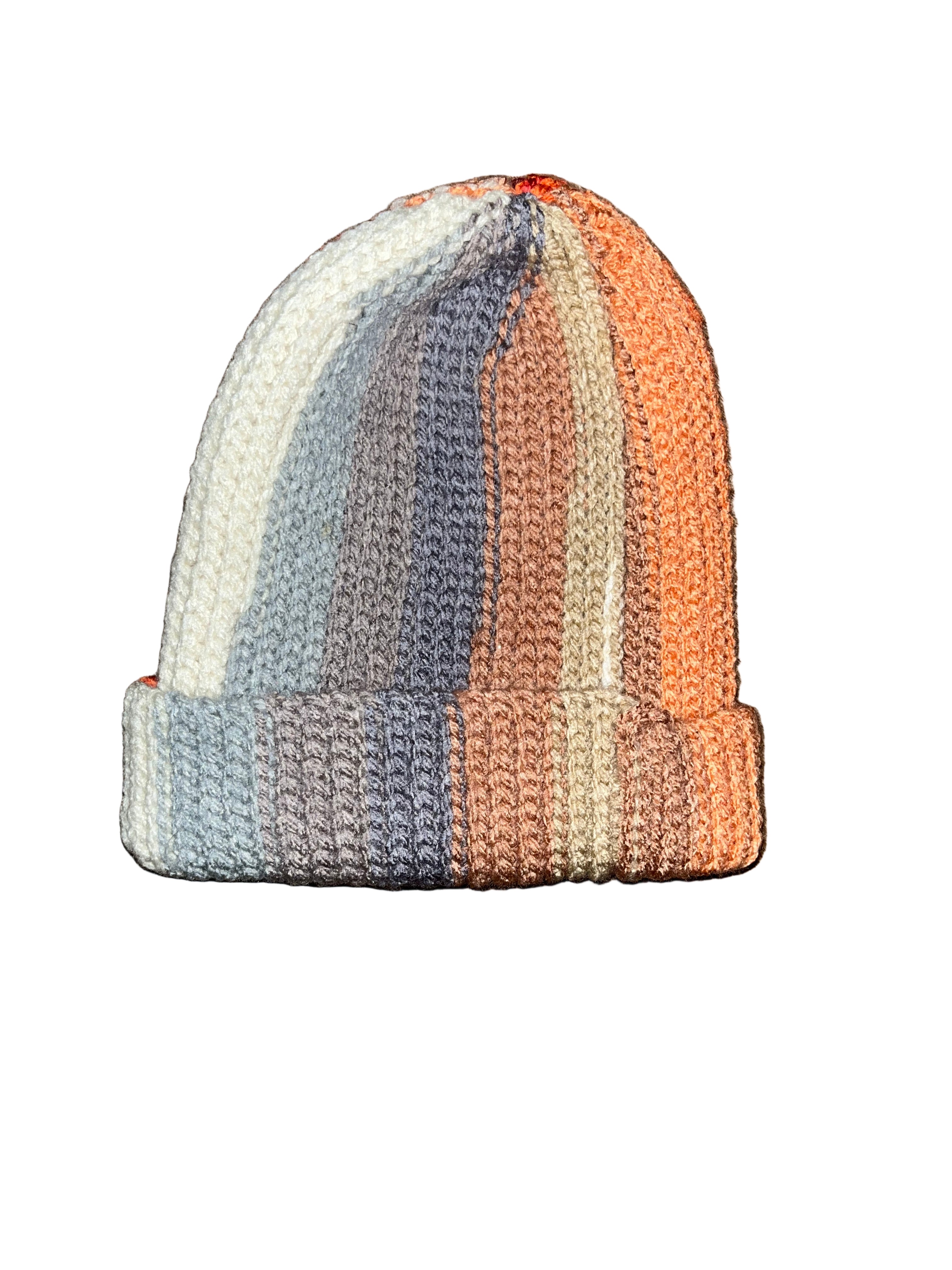 One-of-One Earth Tones Crochet Beanie