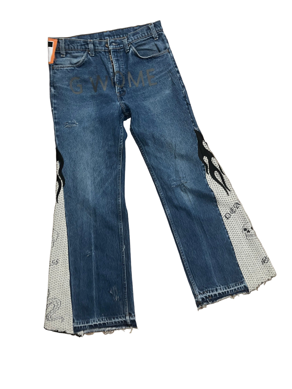Gwomè Hommè “Reconstructed Flames” Denim – One-of-One
