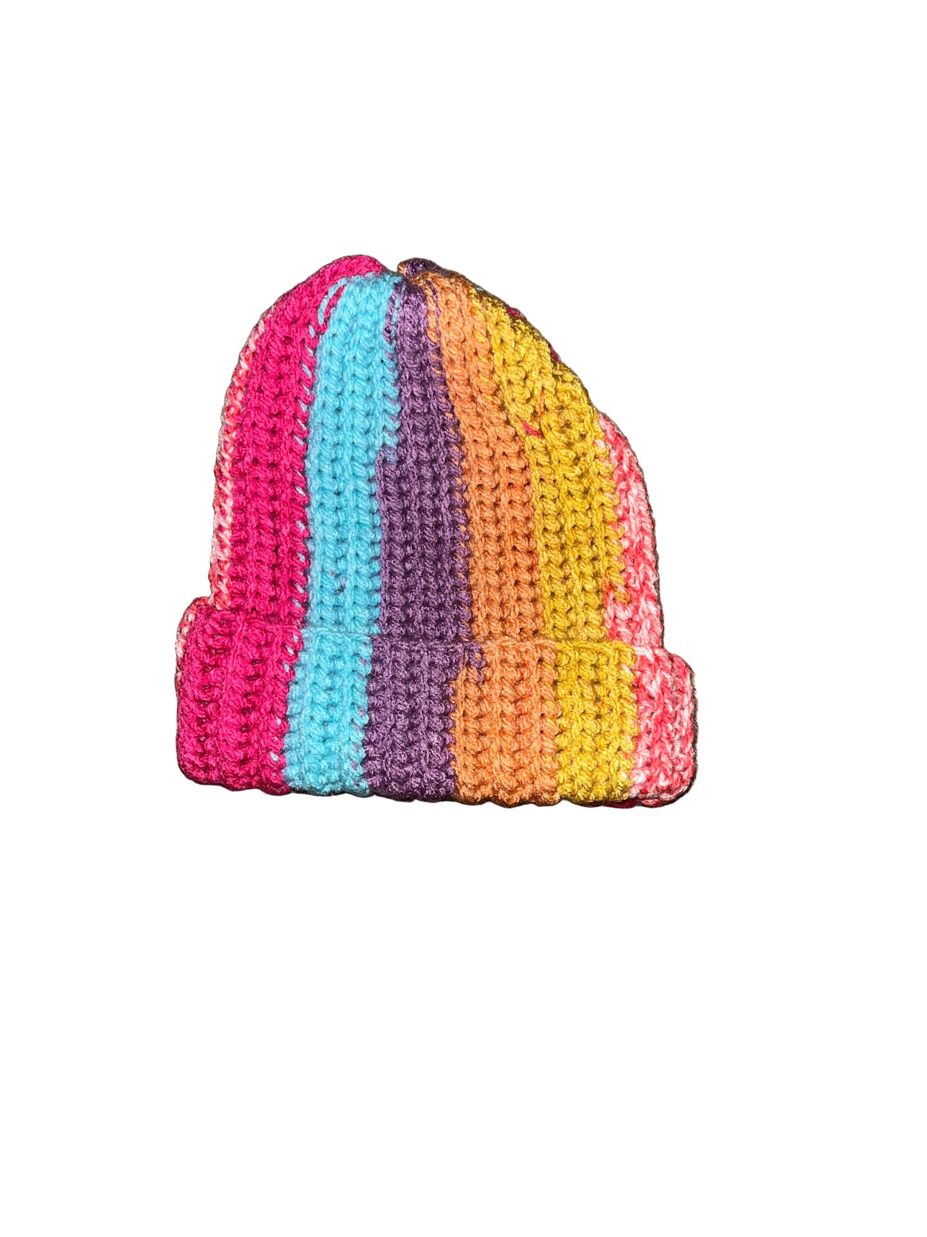 One-of-One multicolor Crochet Beanie
