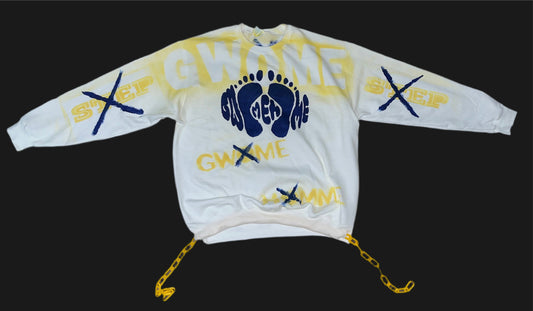 Chain waist sweat-shirt