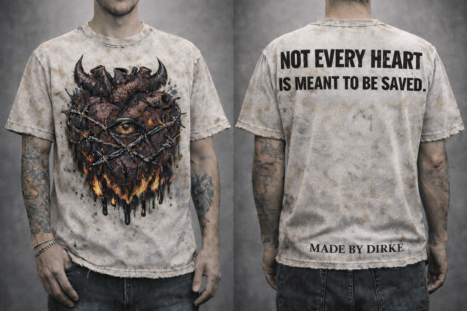 NOT EVERY HEART IS MEANT TO BE SAVED TEE

MADE BY DIRKE