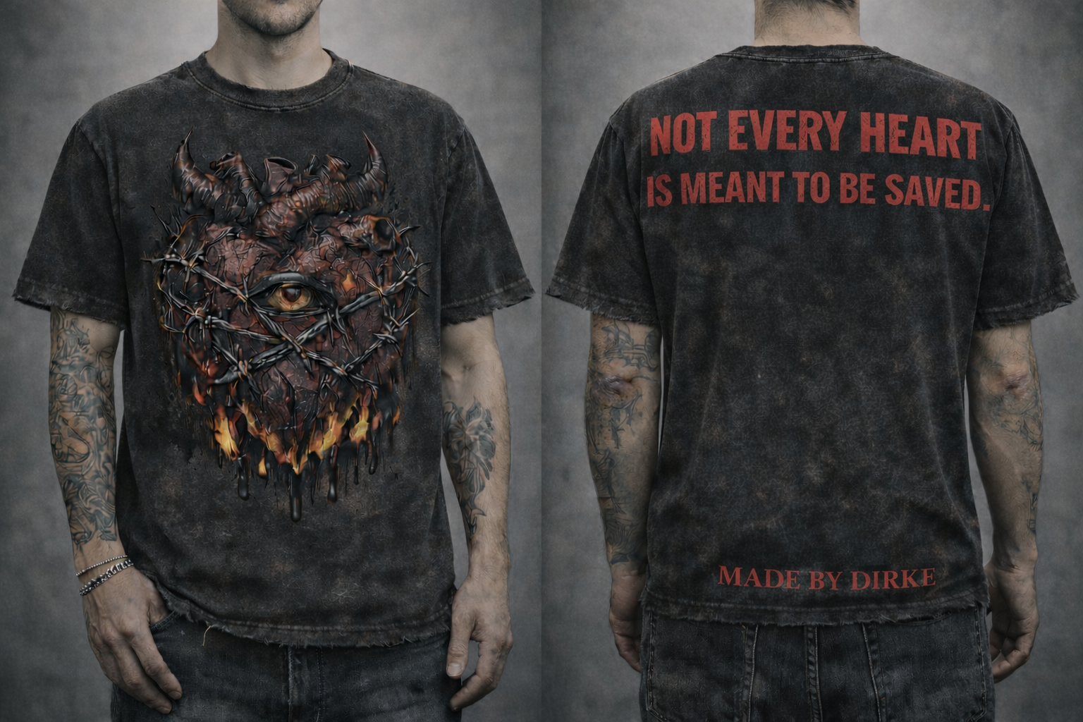 NOT EVERY HEART IS MEANT TO BE SAVED TEE

MADE BY DIRKE