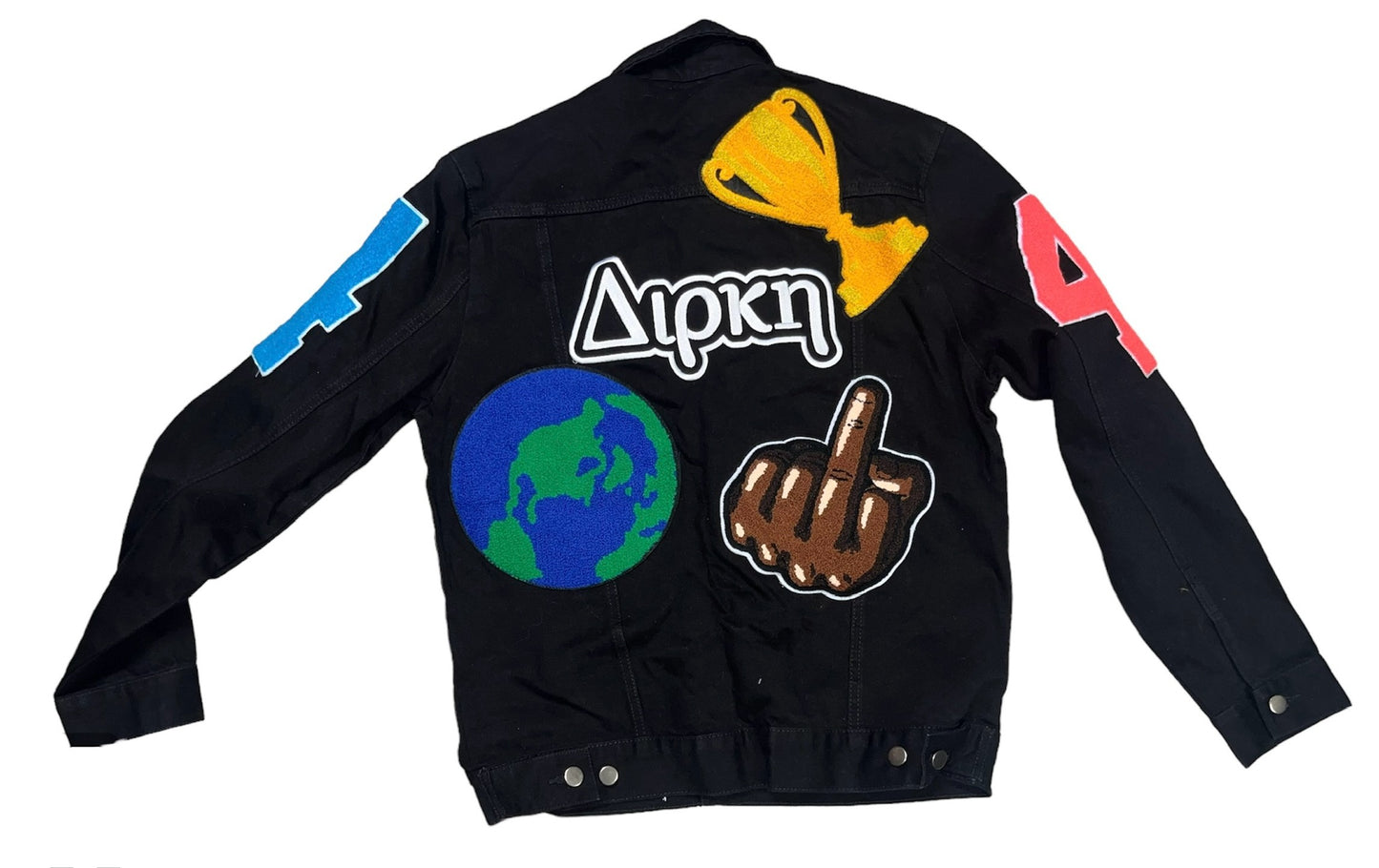 1 of 1 all over denim jacket