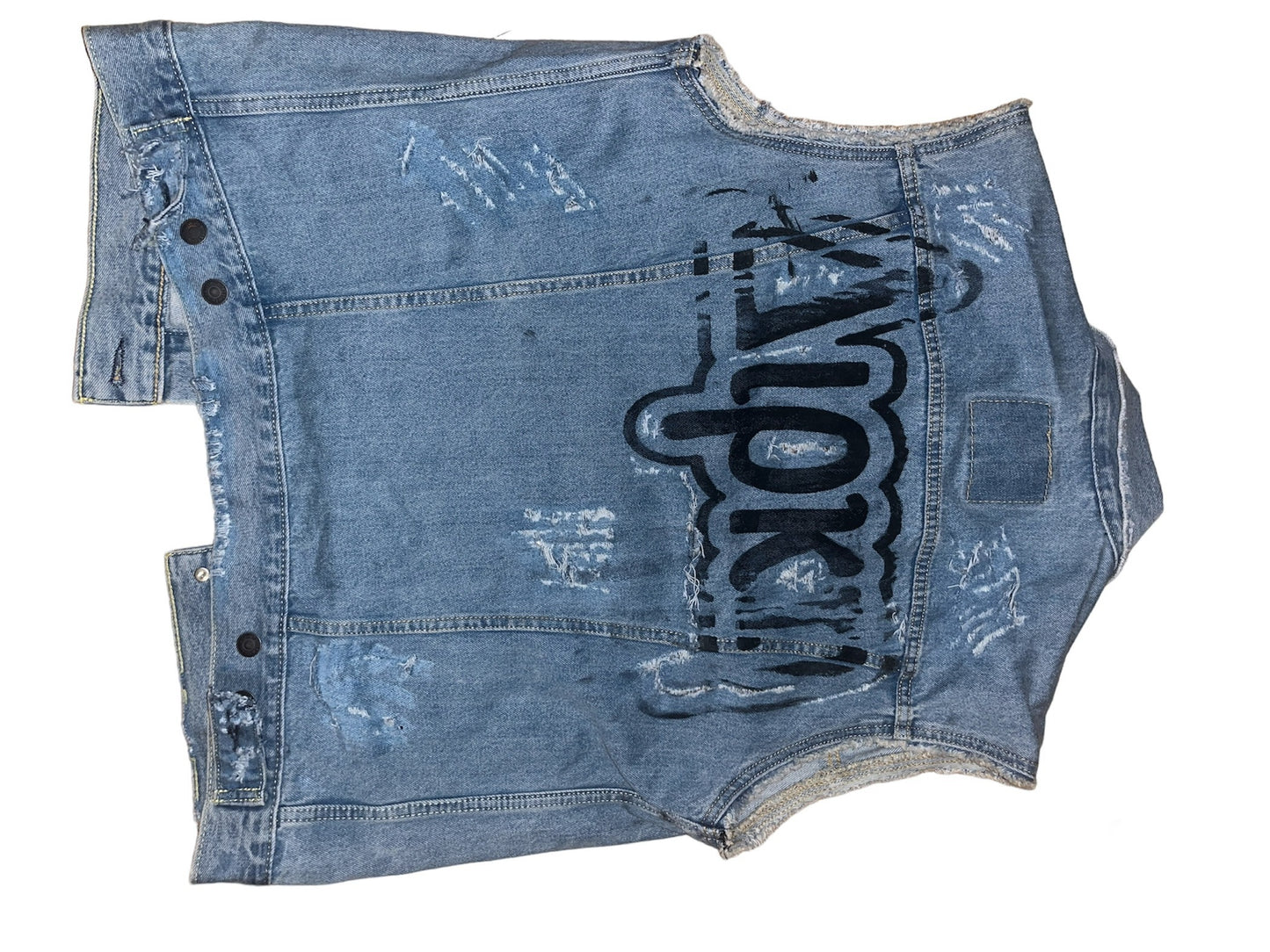 1 of 1 distressed levi remix