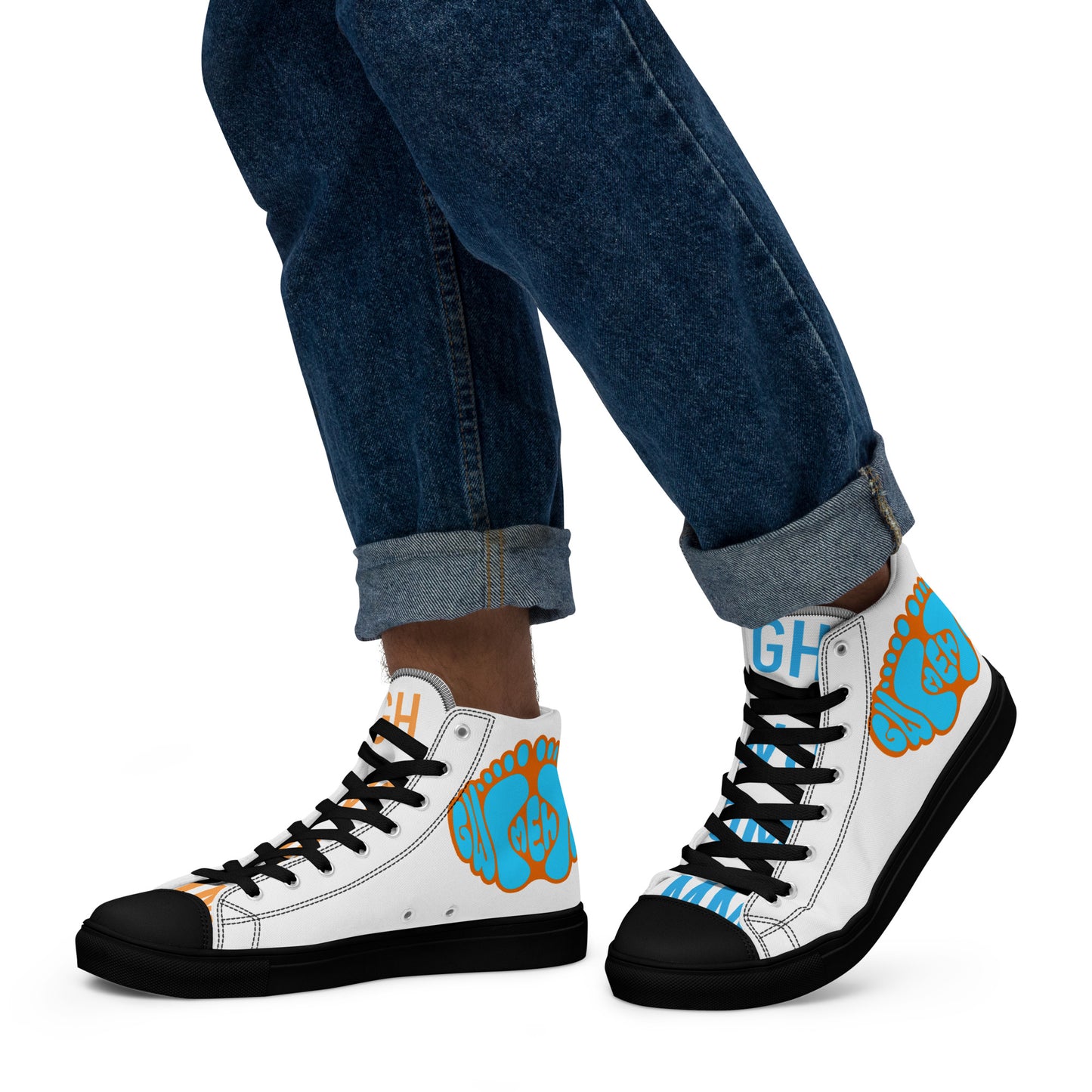 Men’s high top canvas shoes